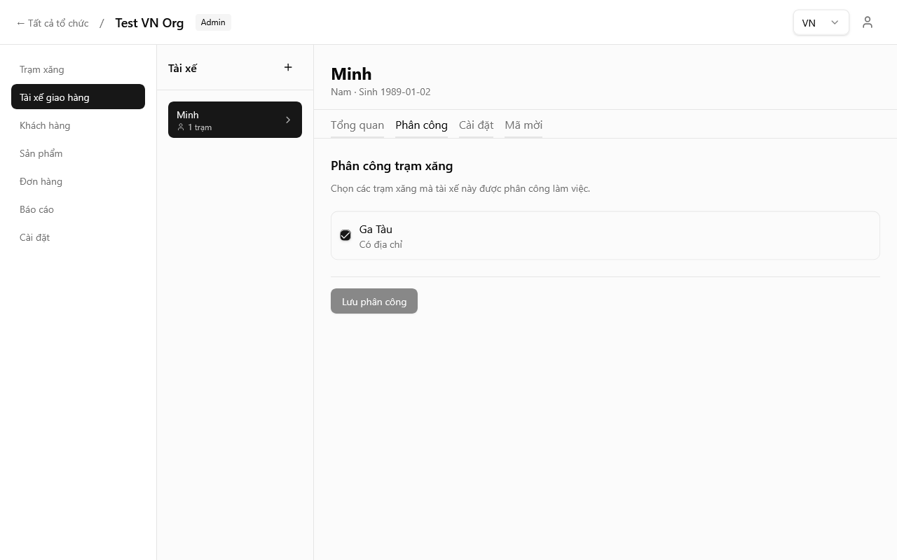 Biểu mẫu thêm tài xế 2