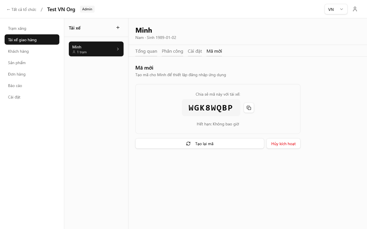 Biểu mẫu thêm tài xế 3