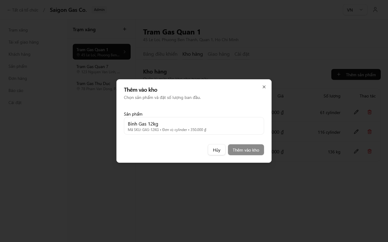 Hộp thoại thêm sản phẩm vào tồn kho
