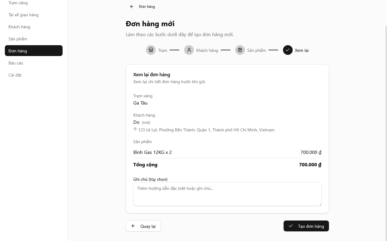 Trình tạo đơn hàng 5